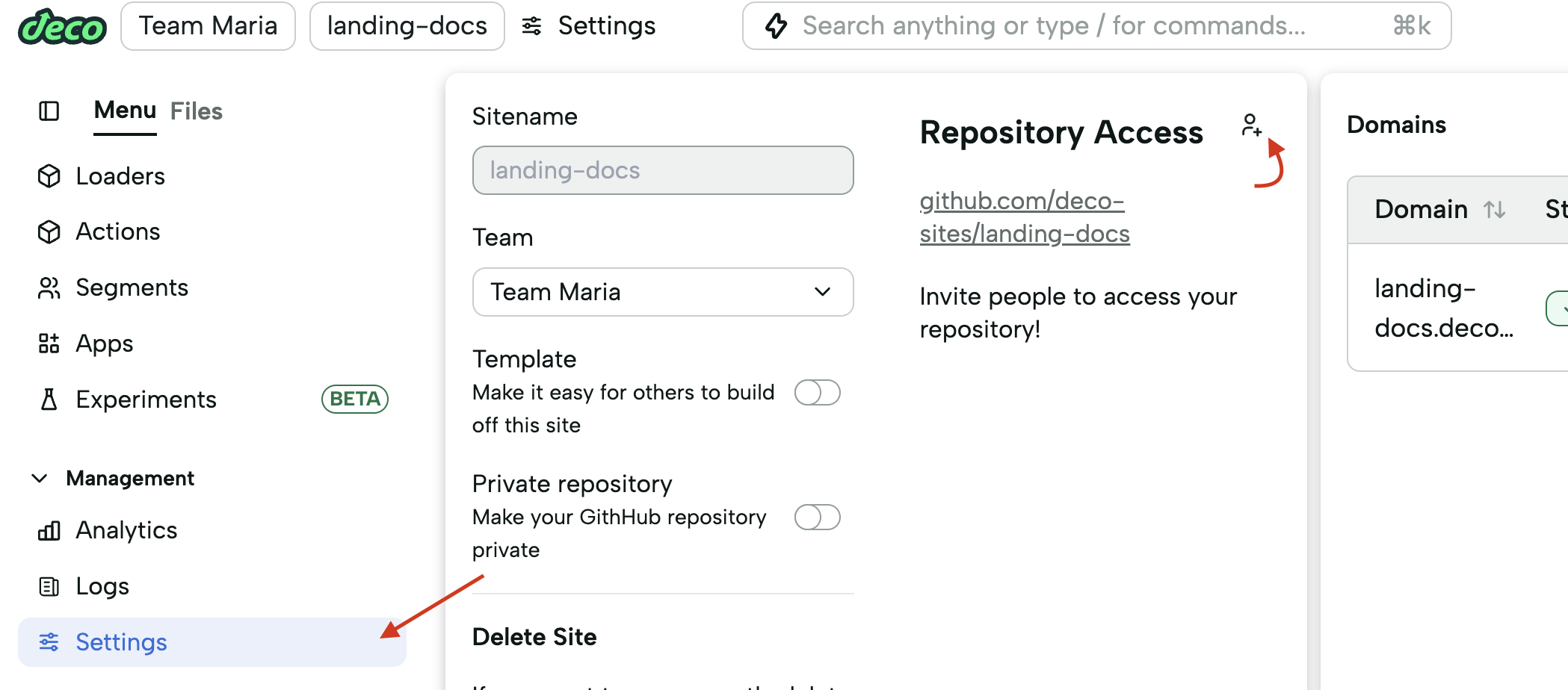 Adding collaborator to the repository
